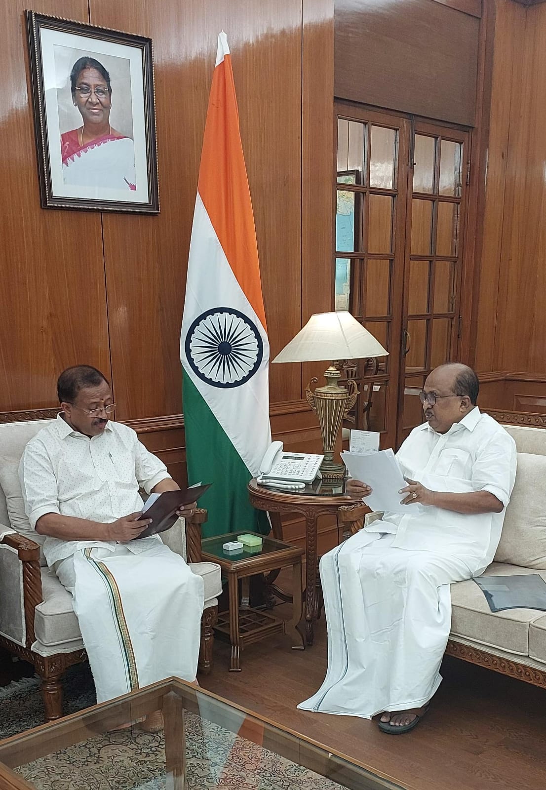 Spl Representative of Kerala in Delhi Prof. K V Thovas calls on  minister of State  for External Affairs